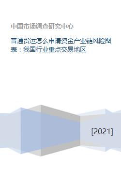 普通货运怎么申请资金产业链风险图表 我国行业重点交易地区